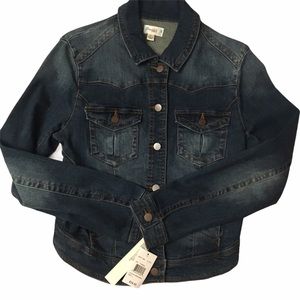 Love, Fire Dark Wash Denim Jacket NWT